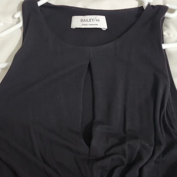 Bailey 44 NWOT XS Grumeti River Maxi Dress High Low Black White Graphic Ruched - Picture 11 of 15